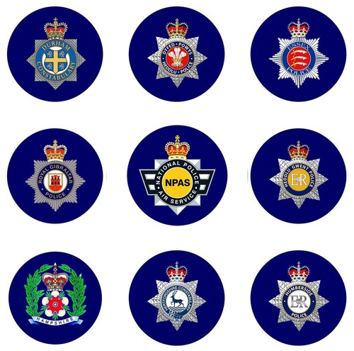Police county crests - county, on
