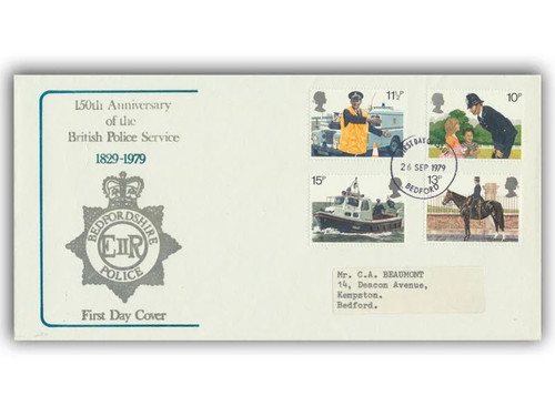 1979 police fdc bedford - police,